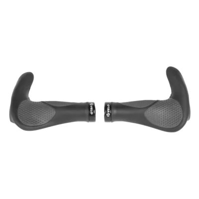 Handvatset M-Wave Ergogel D3 Bar met gelvulling en klem - zwart/grijs