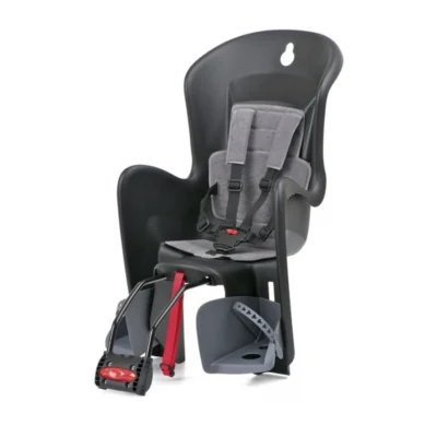 Kinderzitje achter Polisport Bilby Maxi - zwart/grijs - frame montage (FF)