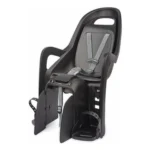 Kinderzitje achter Polisport Groovy - zwart/donkergrijs - met dragerbevestiging (CFS)