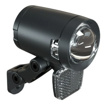 Koplamp Herrmans H-Black Pro dynamo - aan/uit functie - met houder - 200 lumen