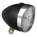 Koplamp Edge Retro 3 x Led - met batterijen- zwart/chroom (werkplaatsverpakking)