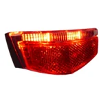 Achterlicht Edge City Slimline - 50/80mm - Batterijen in werking zijaanzicht