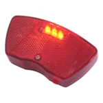 Achterlicht Edge City - 80mm - Batterijen in werking zijaanzicht