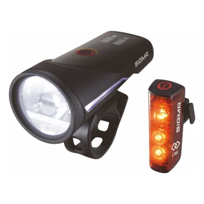 Verlichtingset Sigma Aura 100 USB koplamp + Blaze Link achterlicht