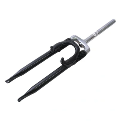 Verende voorvork 26" met 1" vorkbuis - V-brake remnokken - zwart / zilver