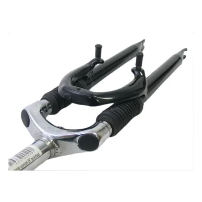 Verende voorvork 26" ahead met 1 1-8" vorkbuis - V-brake remnokken - zwart / zilver