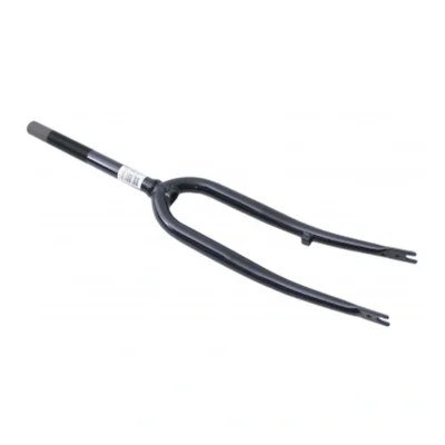 Voorvork 28" met 1 1/8" vorkbuis - trommelremnok - glanzend zwart