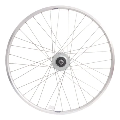 Achterwiel 28" Nexus 8 rollerbrake naaf met met zilveren velg en RVS spaken