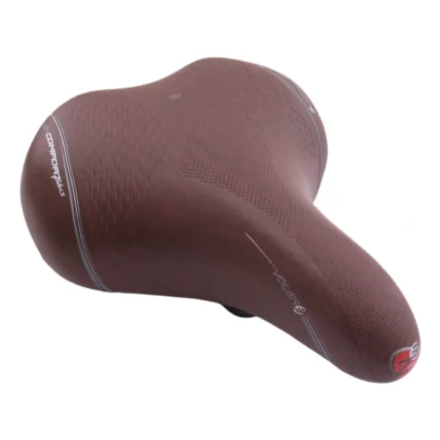 Zadel Selle Bassano Volare XXL BigCity met elastomeer demping - Bruin