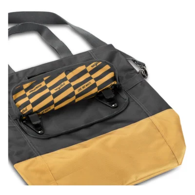 Gerecyclede shopper fietstas Urban Proof 20 liter - grijs/geel