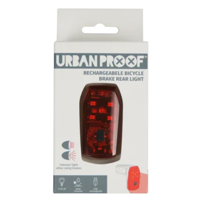 Achterlicht met remfunctie LED Urban Proof - USB oplaadbaar