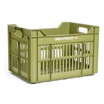 Gerecyclede fietskrat Urban Proof 30 liter - olijfgroen