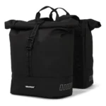 Gerecyclede dubbele fietstas Urban Proof Rolltop 38 liter 30 x 15 x 42 cm - zwart