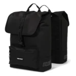Gerecyclede dubbele fietstas Urban Proof Cargo 38 liter 30 x 15 x 42 cm - zwart