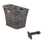 Fietsmand Basil Bremen Rattan Look met FM stuurpenhouder 27 x 35 x 29 cm - nature brown