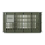 Gerecyclede fietskrat Basil Crate S 17.5 liter 29 x 39 x 20 cm - moss green