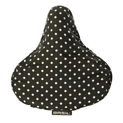 Zadeldek Basil Katharina B&D 28 x 23 x 1 cm - black & dots