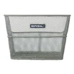 Fietsmand Basil Cento FM Flower met vaste montage 38 x 24 x 11cm - olijfgroen