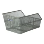 Fietsmand Basil Cento S FM Flower met vaste montage 31 x 21 x 9 cm - olijfgroen