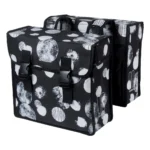 Dubbele fietstas Basil Mara XL Sphere 35 liter 14 x 36 x 44 cm - zwart/grijs