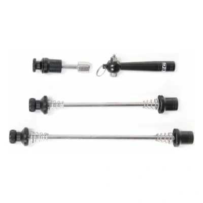 Snelspannerset Tranz X met anti-diefstal slot 3-delig