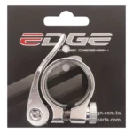 Zadelpenklem Edge ø31.8 aluminium met snelspanner - zilver