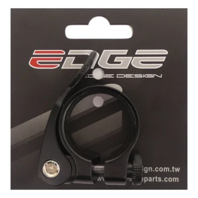 Zadelpenklem Edge ø31.8 aluminium met snelspanner - zwart