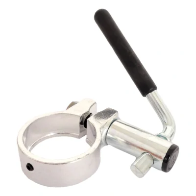 Zadelpenklem Mirage ø34.9 mm met draaihevel en bout - zilver