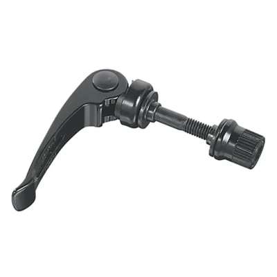 Aluminium zadelpen snelspanhendel Ergotec M6 x 60 mm - zwart