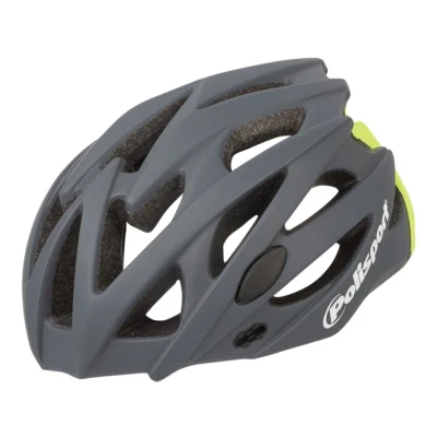 Fietshelm Polisport Twig M 55-58 cm - donkergrijs / fluor geel