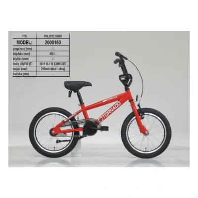 16" BMX Tornado - rood