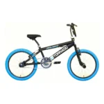 Freestyle BMX 20" Royal-Bugatti - mat zwart met blauwe banden