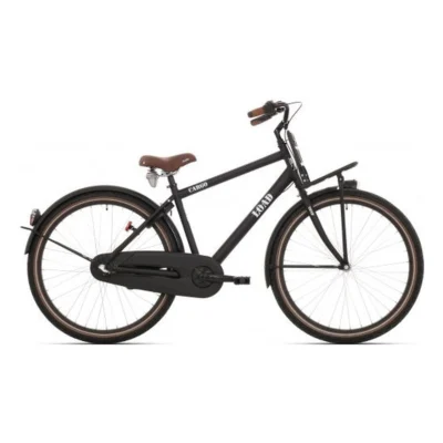 Bikefun Load 24" jongensfiets met 3 versnellingen en remnaaf - mat zwart