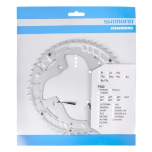Kettingblad 48T Shimano Alivio FC-T4060 - (48-38-28T) - Zilver