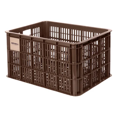 Gerecyclede fietskrat Basil Crate L 40.0 liter 39 x 49 x 26 cm - chocolate brown