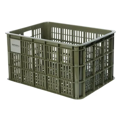 Gerecyclede fietskrat Basil Crate M 29.5 liter 35 x 45 x 25 cm - moss green