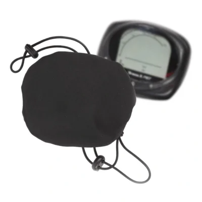 Beschermhoes voor stuurdisplay E-bike Mirage - trekkoord met gespen max.11x 8 cm - zwart