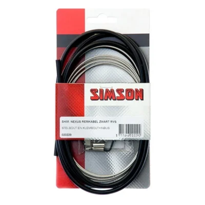 Simson Remkabelset Shimano Nexus Rollerbrake zwart