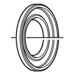 Stofkap Shimano FH-4500 - Links - Illustratie