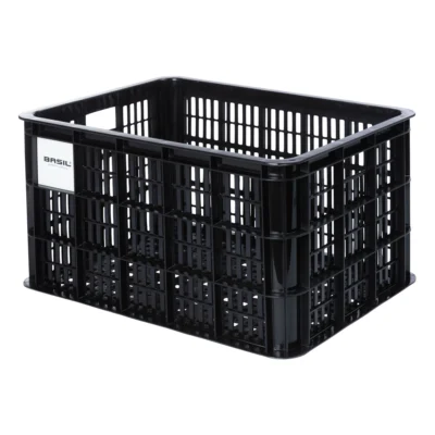 Gerecyclede fietskrat Basil Crate L 40.0 liter 39 x 49 x 26 cm - black