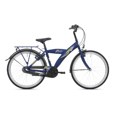 Kinderfiets 24" Bike Fun Urban - kobalt blauw