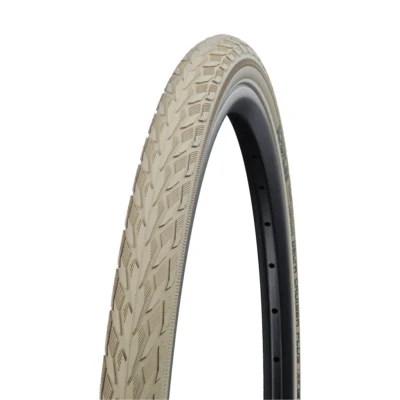 Buitenband Schwalbe Delta Cruiser Plus PunctureGuard - 28 x 1 ½" / 40-635 - Créme met reflectie