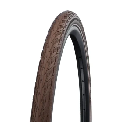 Buitenband Schwalbe Delta Cruiser Plus PunctureGuard - 28 x 1.40" / 37-622 - Bruin met reflectie