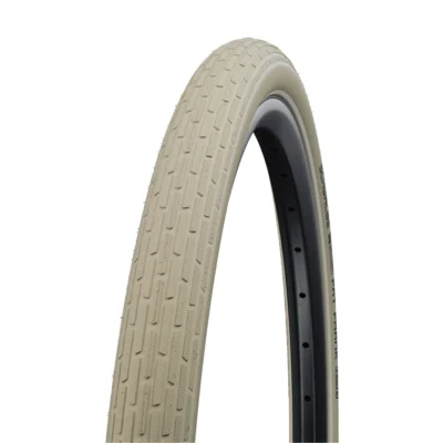 Buitenband Schwalbe Fat Frank K-Guard - 28 x 2.00" / 50-622 - Créme met reflectie
